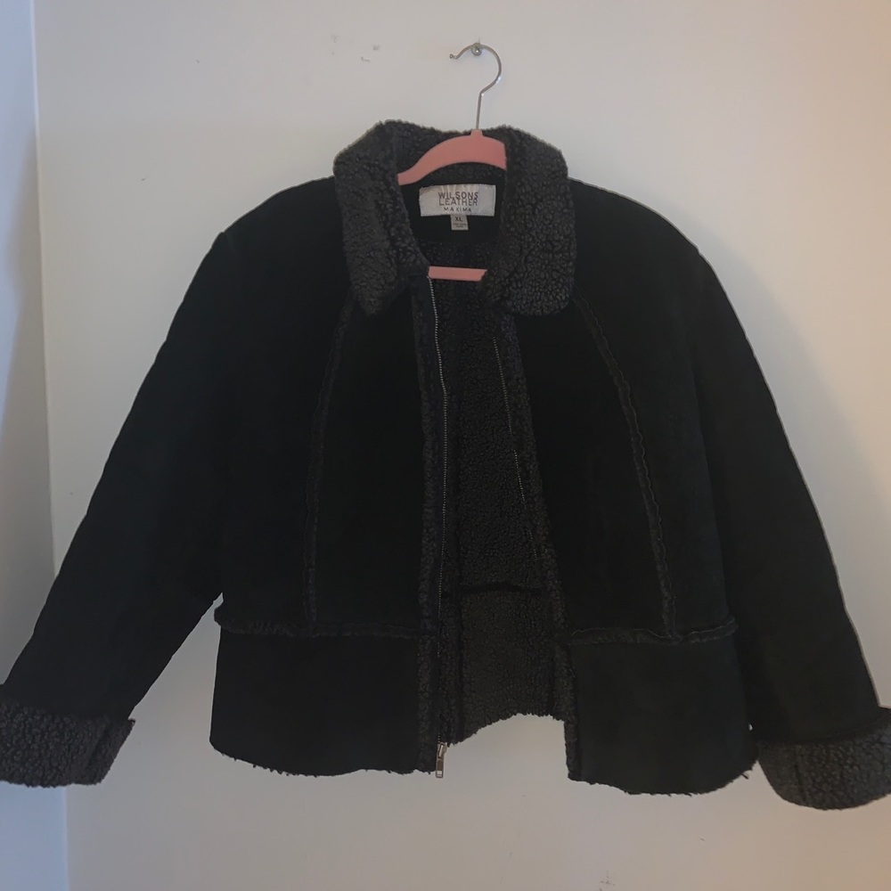 Wilson’s Leather Suede Cropped Jacket